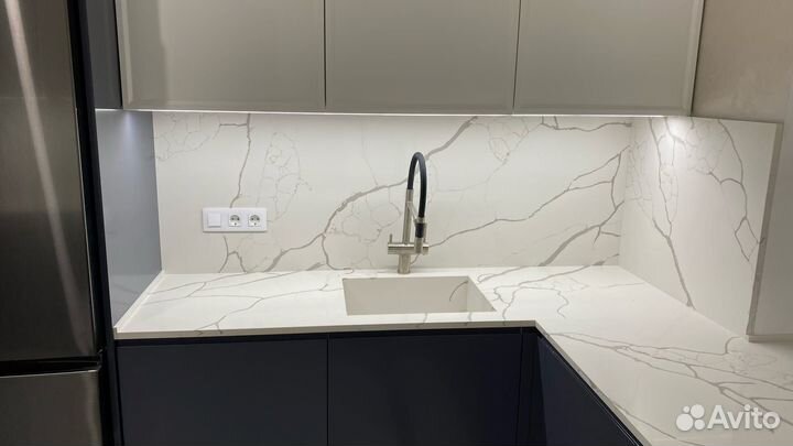 Столешница из камня (кварц, кварцевый агломерат)