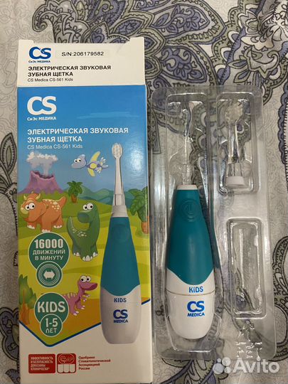 Электрическая зубная щетка детская