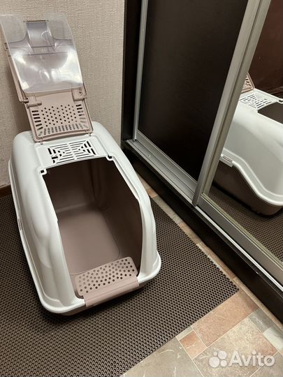 Туалет домик для кошек большой