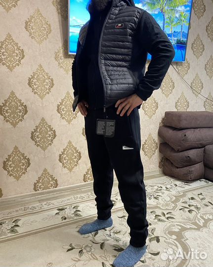 Утеплённый спортивный костюм тройка