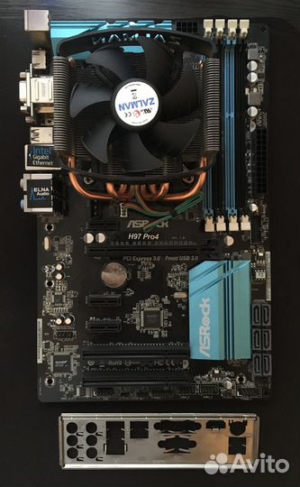 Материнская плата ASRock H97 Pro4 + Intel Xeon E3