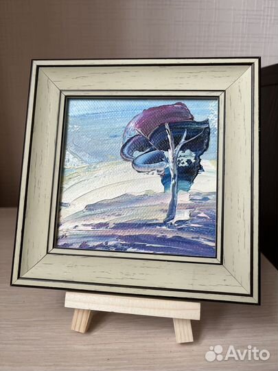 Мини-картина маслом в рамке