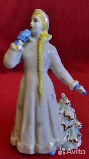 Статуэтка Снегурочка Фарфор Дулёво