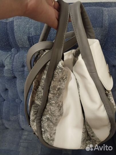 Женская сумка рюкзак из натуральной кожи