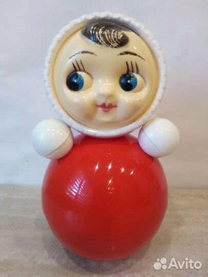 Игрушка неваляшка СССР, 21 см.,пластмасса