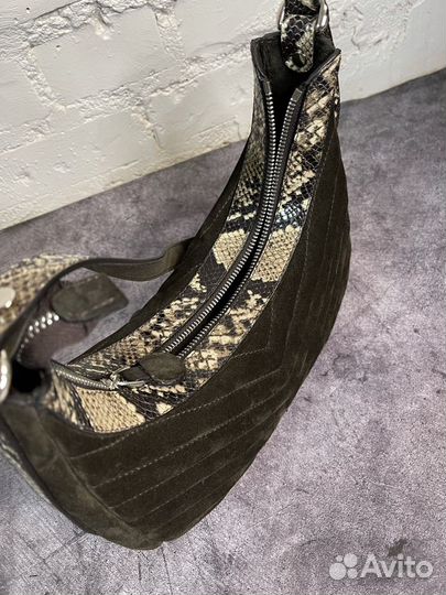 Сумка из натуральной замши