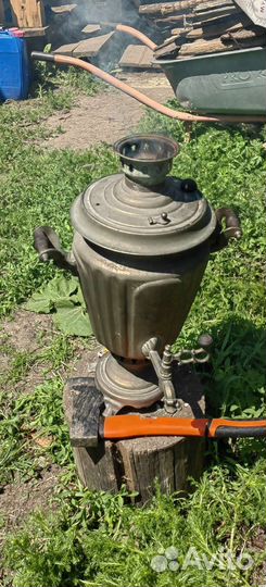 Самовар на дровах старинный