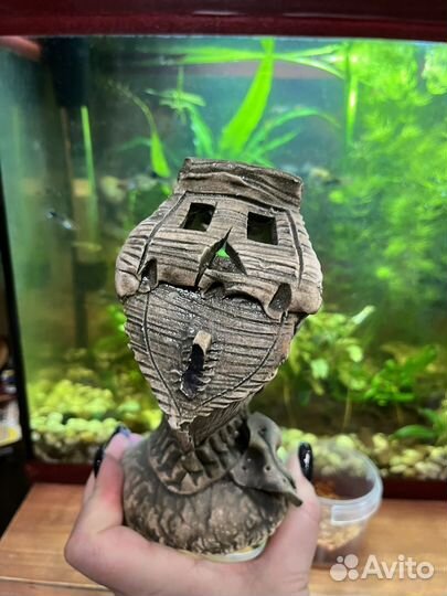 Декорации для аквариума корабль