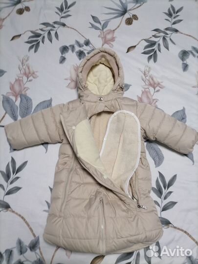 Зимний комбинезон - трансформер 80 см