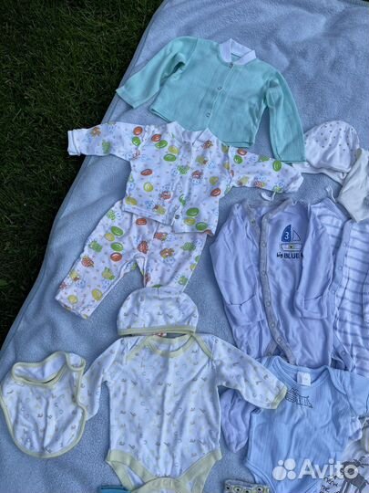 Детские вещи пакетом от 0 до 6 месяцев