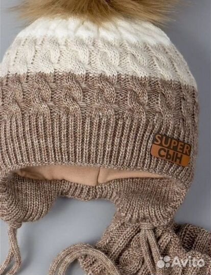 Зимняя шапка и снуд на малыша