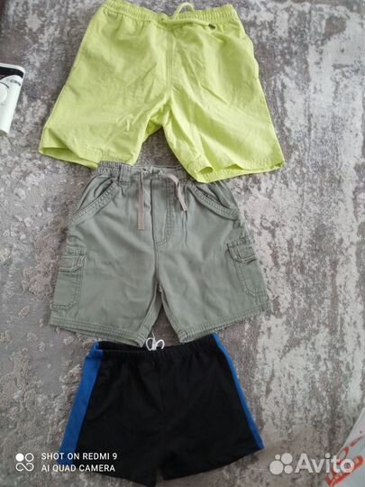 Шорты и плавки на мальчика 6лет