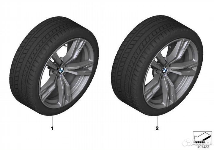 Оригинальный комплект зимних колес BMW 36112462581
