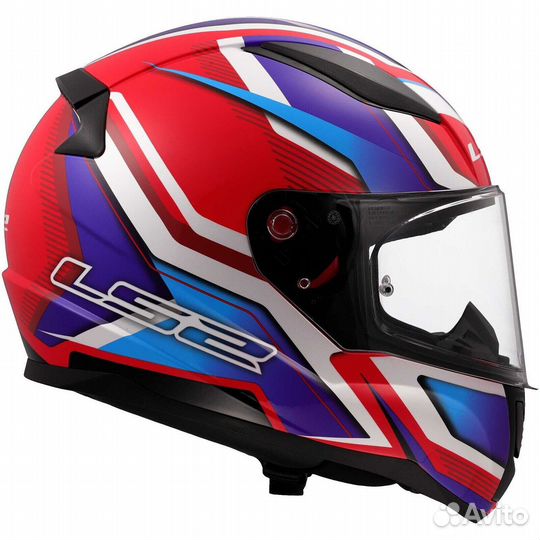 LS2 FF353 rapid 2 flitz Full Face Motorcycle Мотошлем White Blue Red