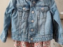 Джинсовая куртка H&M детская 80 джинсовка