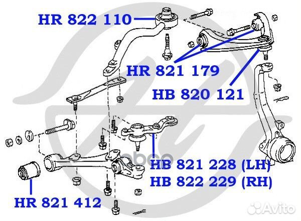 Опора шаровая HB820121 Hanse