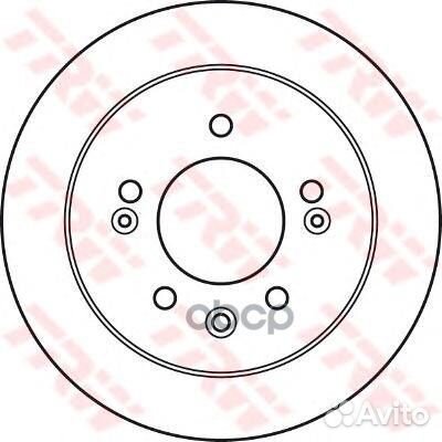 Тормозной диск DF4923 TRW
