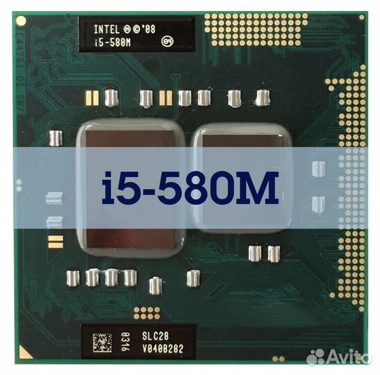 Процессор ноутбука Intel Core i5-580M SLC28