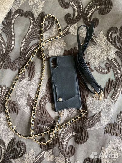 Чехол на iPhone xs max кожаный