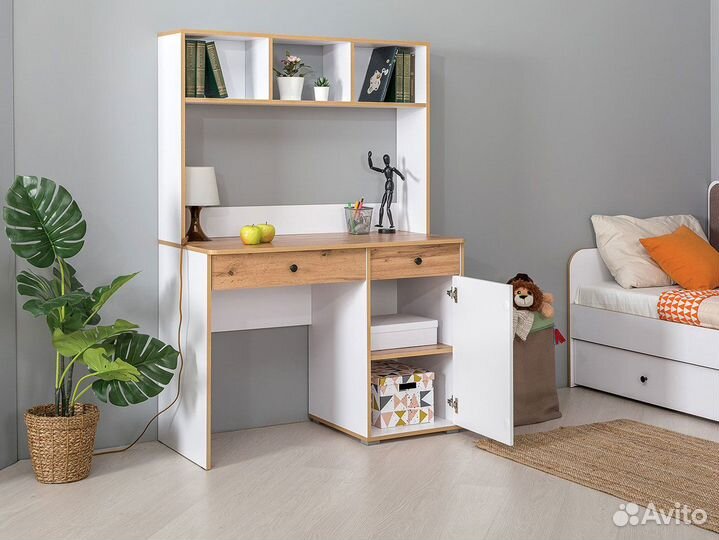 Стол письменный Вуди с надстройкой