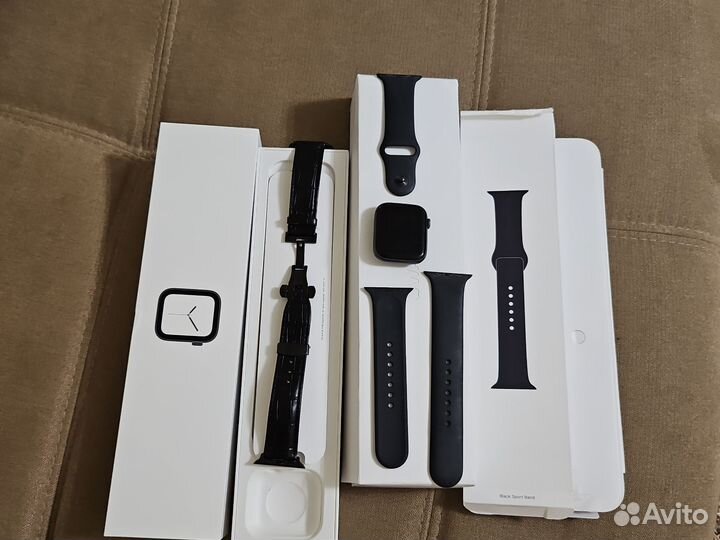 Часы apple watch 6 44 mm черные