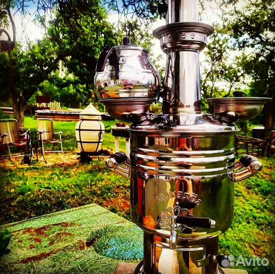 Самовар 6л Турецкий нержавейка