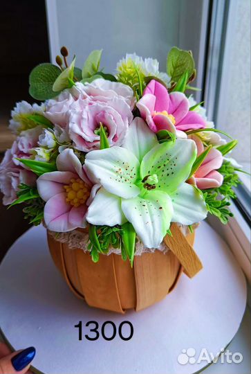 Букеты цветов из мыла