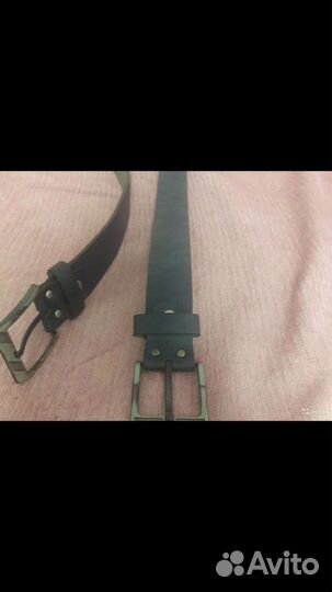 Ремень темно-синий широкий