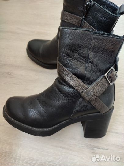 Ботинки женские 38 размер натуральная кожа и мех
