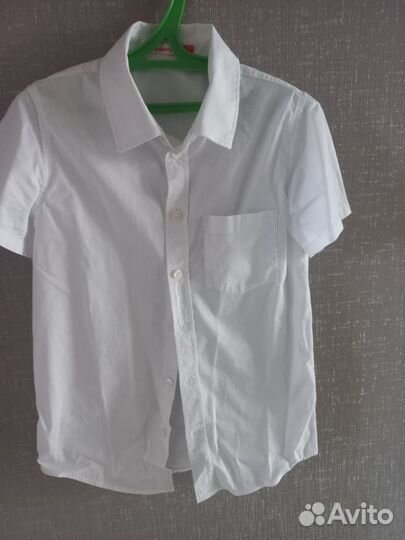 Белая рубашка для мальчика 116