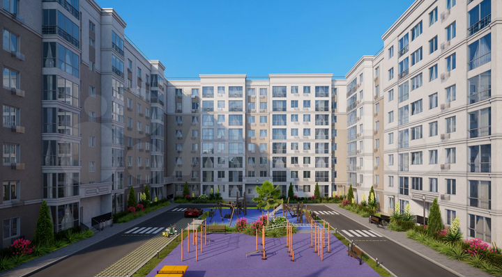 1-к. квартира, 55,3 м², 7/8 эт.