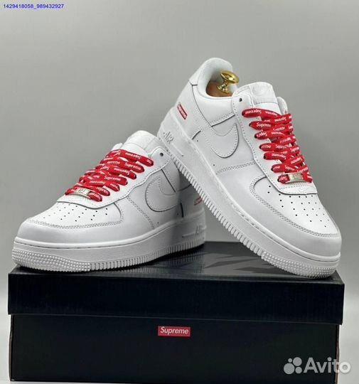 Кроссовки Nike Air Force 1 Low & Supreme (Арт.86949)