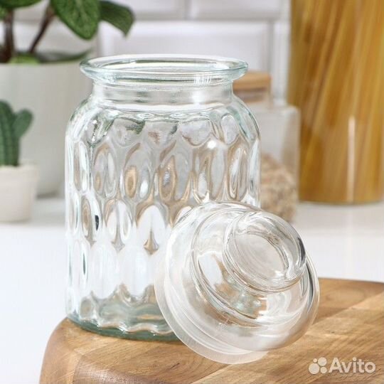 Банка стеклянная для сыпучих продуктов «Тундас», 8