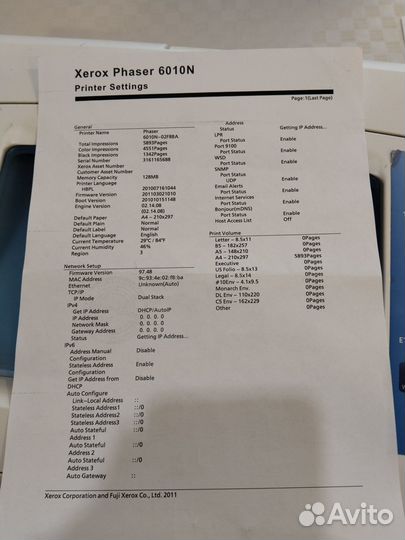 Принтер xerox phaser 6010