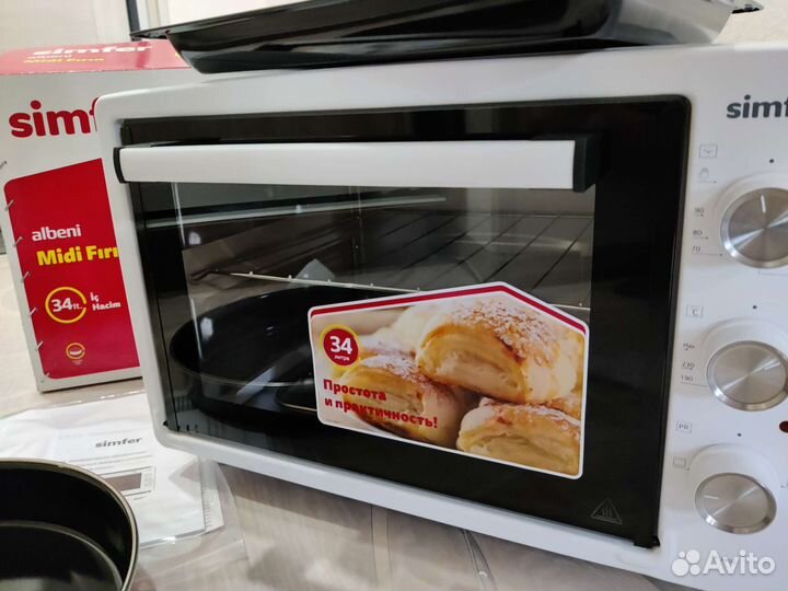 Мини печь духовка Новая. 34 литра. Турция