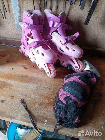 Роликовые коньки детские раздвижные