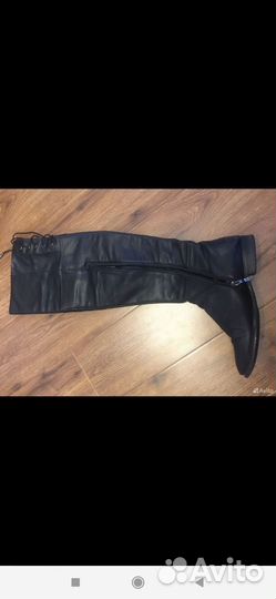 Сапоги кожаные женские