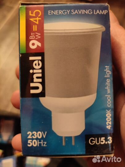 Лампочки люминесцентные Uniel 9w