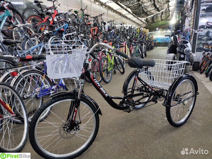 Трехколёсный велосипед для взрослых грузовой