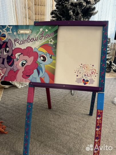 Мольберт детский двухсторонний my little pony