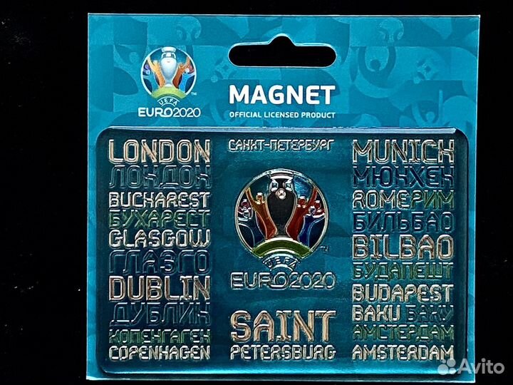 Набор значков Чемпионат Европы Футбол euro 2020