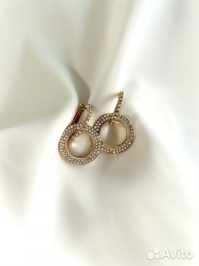 Серьги трансформеры в цвете золото