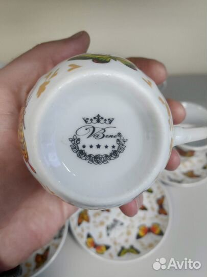 Сервиз чайный VaBene бабочки