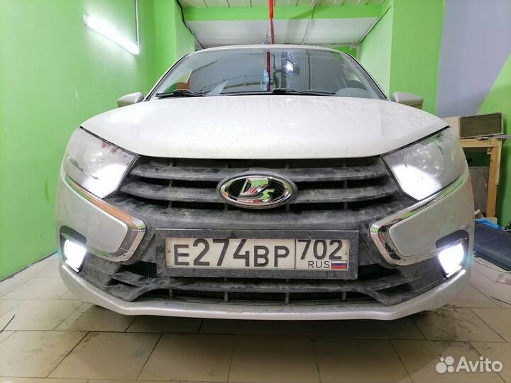 Установка противотуманных фар