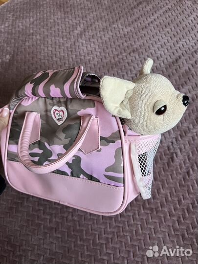 Chi chi love чихуахуа в сумочке + кактус