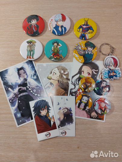 Аниме значки,карточки,брелок