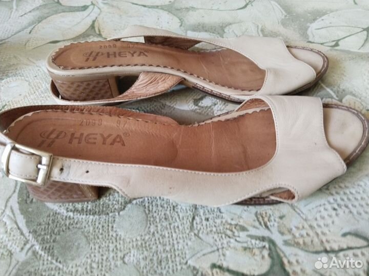Босоножки женские 37 размер натуральная кожа новые