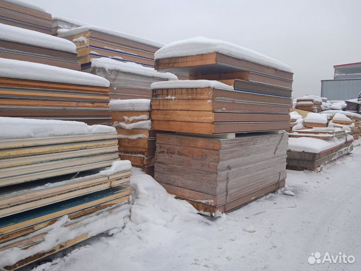 Сэндвич панели 10000 м2 в наличии