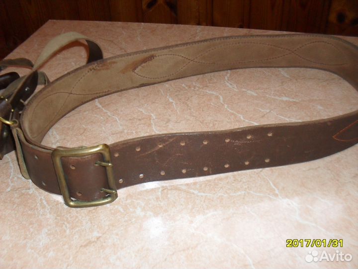 Ремень офицера 1980 г.,кожа