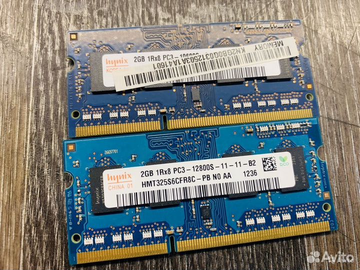 Оперативная память для ноутбука DDR3 2GB (Разные)